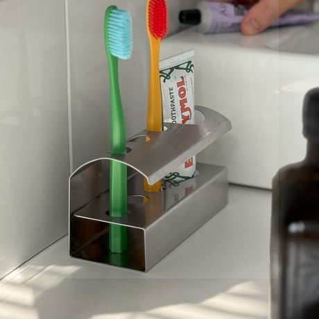 oralcare-03007　Stainless Steel Toothbrush Stand Holder