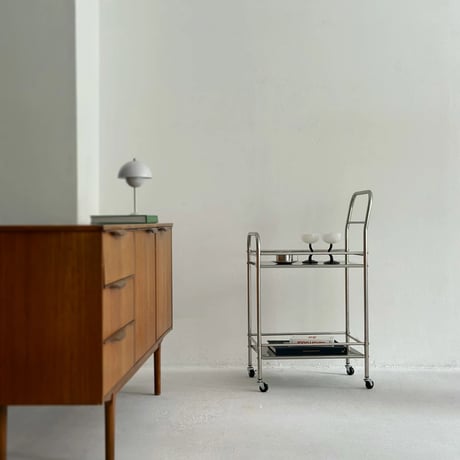 wagon-03019　Wide Stainless Steel Modular Wagon