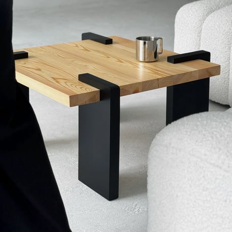 table-03201　Natural Wood Square Coffee Table 66×66