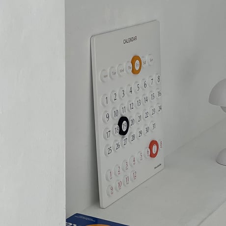 calendar-03023　Wood Panel Wall Perpetual Calendar