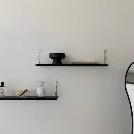 shelf-03025　Hang Silver Wood Wall Shelf 60cm