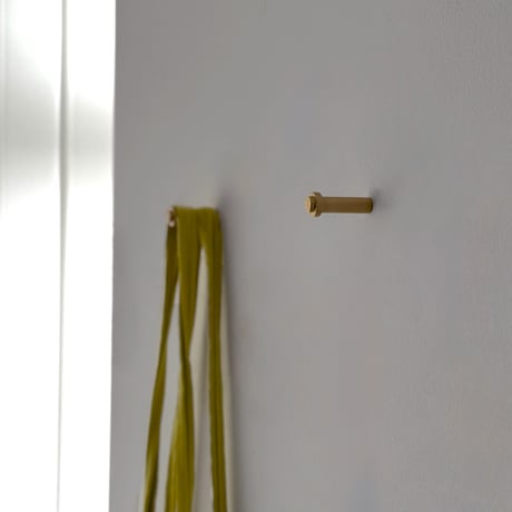 wallhook-03007　I-shaped Brass Wall Hook H1.5×4