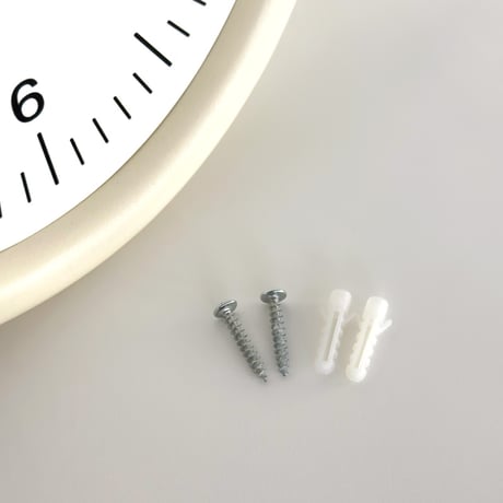 clock-03112　Cream Wall Clock For Corners only Silent