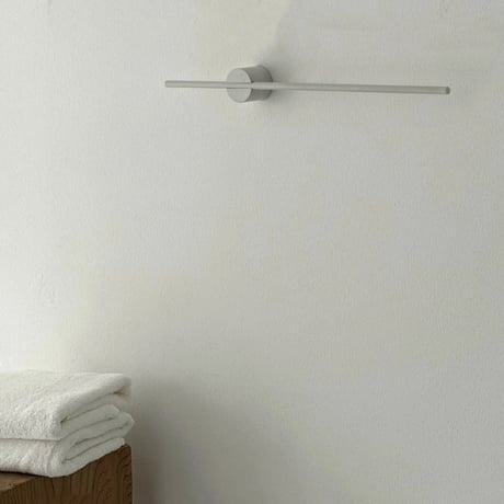 wall-03088　White Slide Line Towel Hanger 40cm/50cm