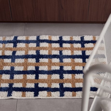 mat-03092　Crosscolor Check Rug 40×60cm