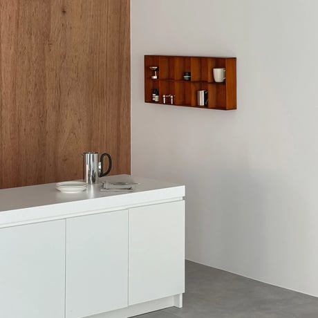wallrack-03052　Natural Wood Wall Shelf 82×33