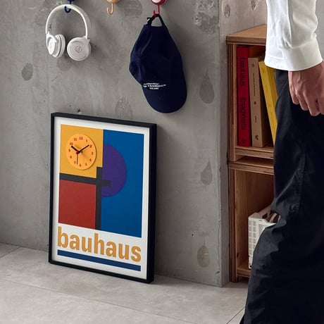 clock-03120　Bauhaus Geometry Art Panel Wall Clock
