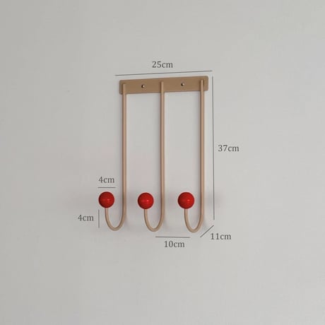 wall-03102　Color Drop Wall Hooks 3Piece