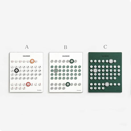 calendar-03023　Wood Panel Wall Perpetual Calendar