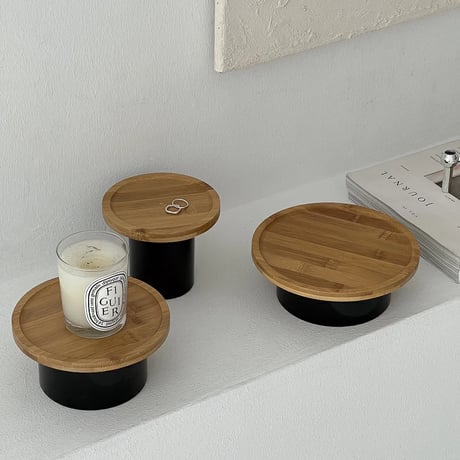 tray-03095　Bamboo Footed Tray