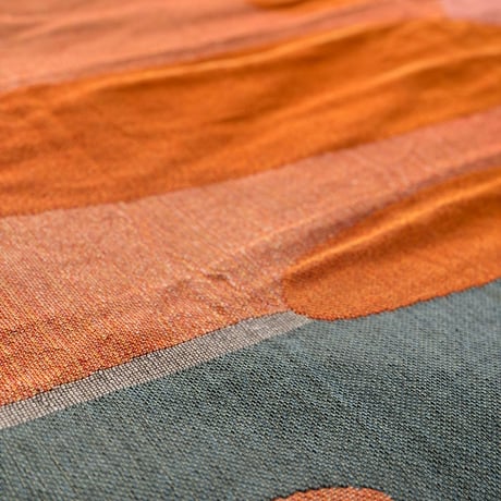 bedthrow-03008　Orange Art Blanket