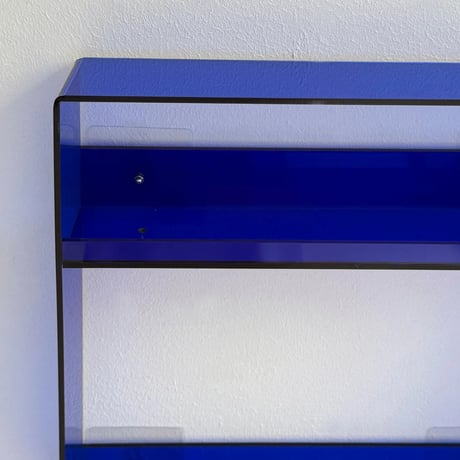 wallrack-03057　Color Acrylic Open Wall Shelf 2Tier