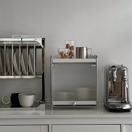 kitchen-03044　Steel Organizer Storage Case White