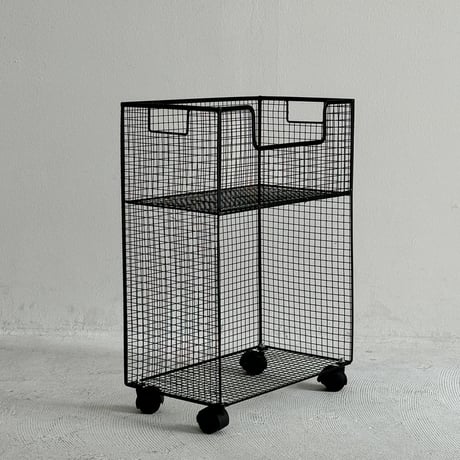 wagon-03013　Iron Mesh Wagon With Handle And Casters