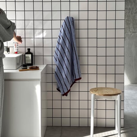 towel-03033　Coloring Stripe Face Towel Bath Towel