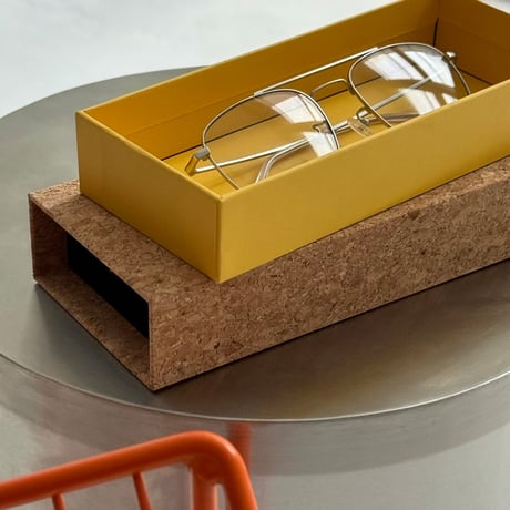 stationery-03051　Cork Cover Slide Type Accessory Storage Box