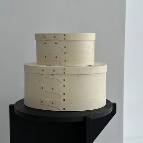 box-03011　Natural Unpainted Wood Shaker Boxes/Set of 2