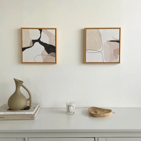 poster-03010　Rougir Art Poster Framed 30×30