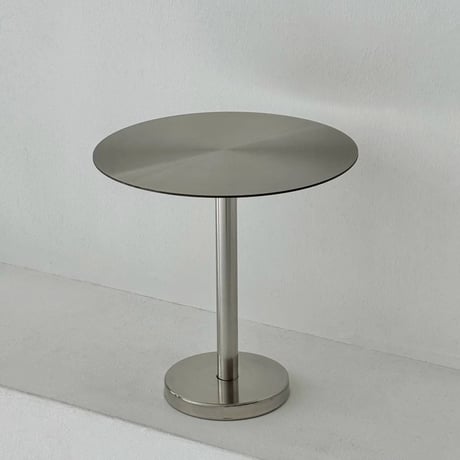 table-03183　Stainless Steel Round Mini Table
