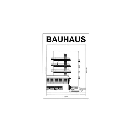 poster-03152　BAUHAUS Dessau Drawing Art Poster 70×50cm