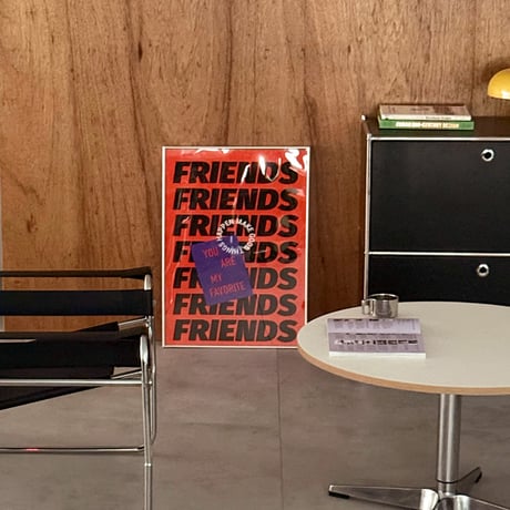 poster-03141　FRIENDS graphic Silver Frame 70×50