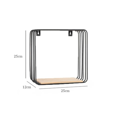shelf-03046　Square Wire Shelf Black