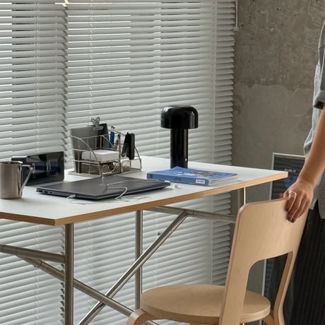 stationery-03024　Silver Steel Desk Organizer
