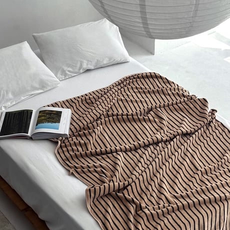 blanket-03055　Striped Blanket 200×105