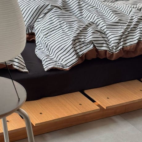 beddingsets-03127　stripe×black×brown Reversible Stripe Bedding Set
