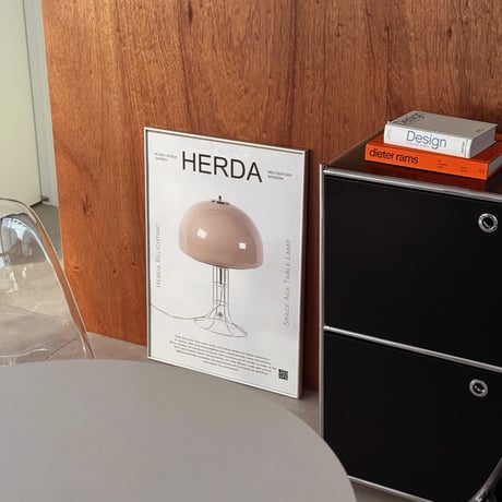 poster-03161　HERDA SPACE AGE TABLE LAMP Art Poster 70×50cm