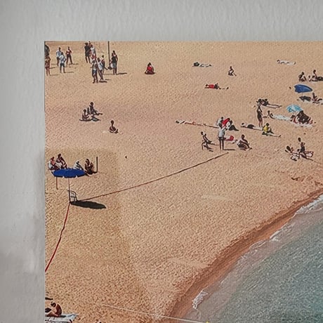 poster-03182　Beach Life on Black Frame Art Poster 50×40cm