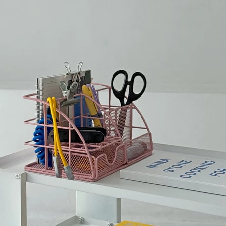 stationery-03039　Color Steel Desk Organizer