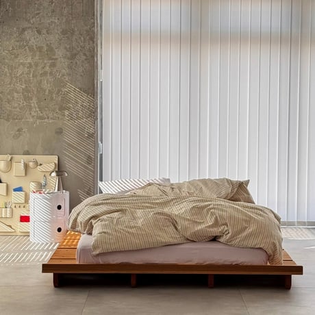 beddingsets-03114　Beige×Purple Stripe Bedding Sets