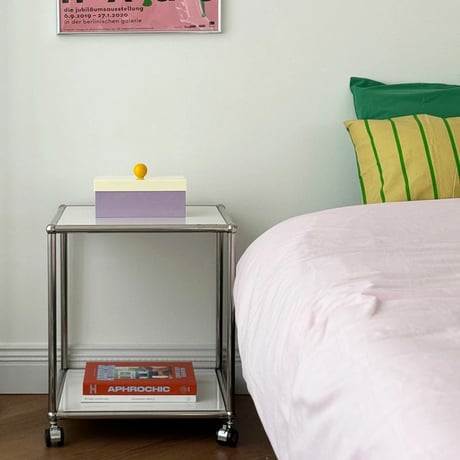 box-03044　Purple And Cream Bicolor Storage Box