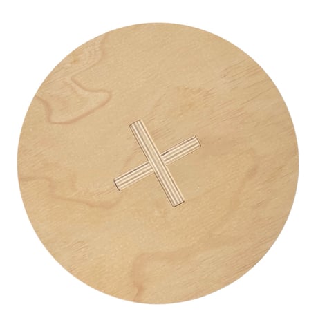 stool-03062　Natural Wood Curve Leg Stool