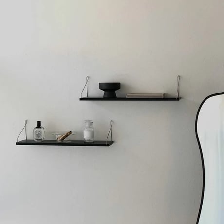 shelf-03025　Hang Silver Wood Wall Shelf 60cm