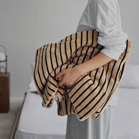 blanket-03055　Striped Blanket 200×105