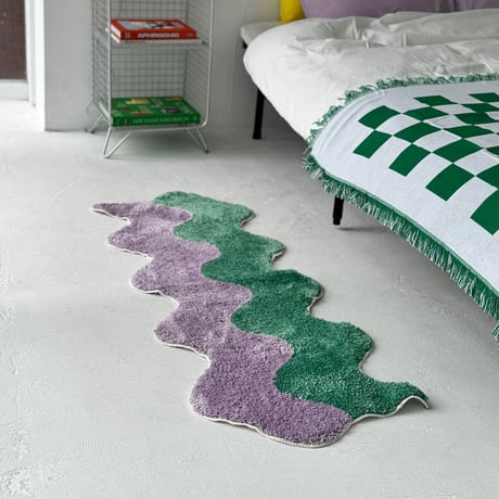 rug-03060　Rippling Bicolor Rug 45×120