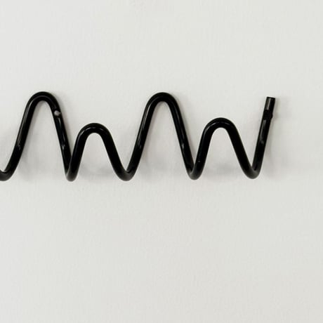 wall-03114　Loop Black 5 consecutive Hook Iron
