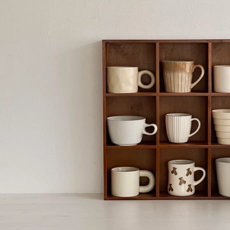 wallrack-03050　Natural Wood Cup Shelf 50×50