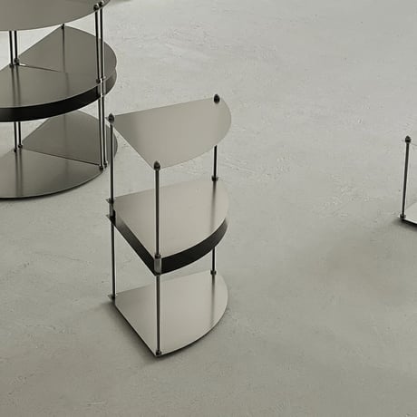 rack-03065　Stainless Steel Corner Fan Shaped Modular Shelf