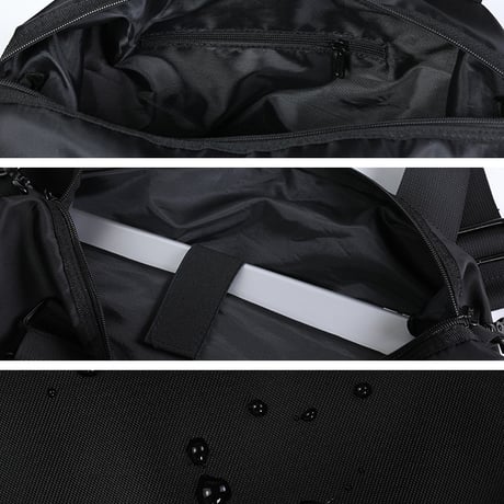 bag-03115　Waterproof GYM Black Sports Bag