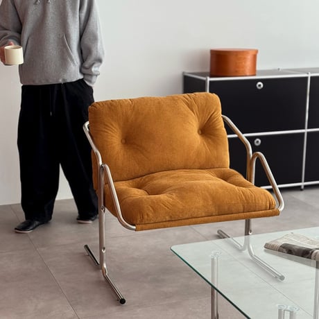 chair-03114　Stainless Sling Fabric Lounge Chair