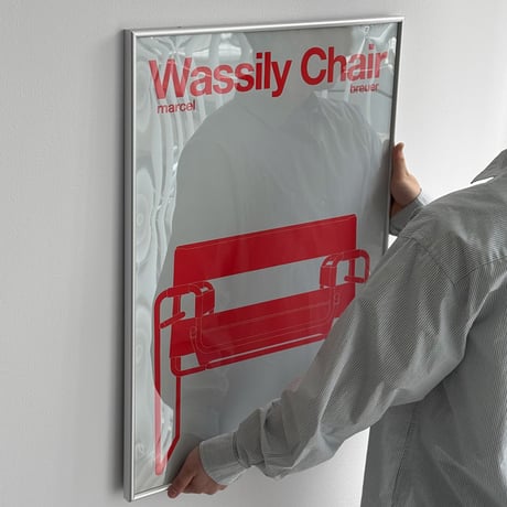 poster-03164　Wassily Chair Art Poster Red 70×50cm