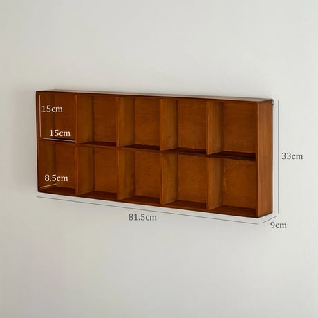 wallrack-03052　Natural Wood Wall Shelf 82×33