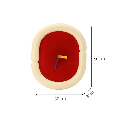 clock-03107　Oval Design Wall Clock