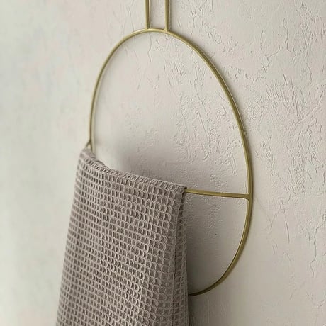 laundry-03004　Iron Hanging Towel Hanger Black Gold
