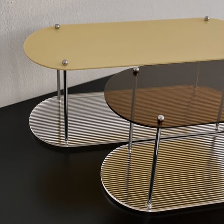 rack-03027　Ripple Acrylic 2 Tier Display Rack