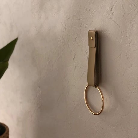 wall-03048　GOLD RING Towel Hanger