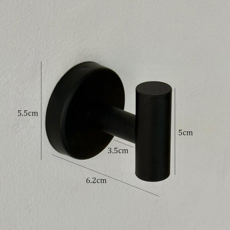 wallhook-03004　Wall Hook Stainless Steel Matte Black